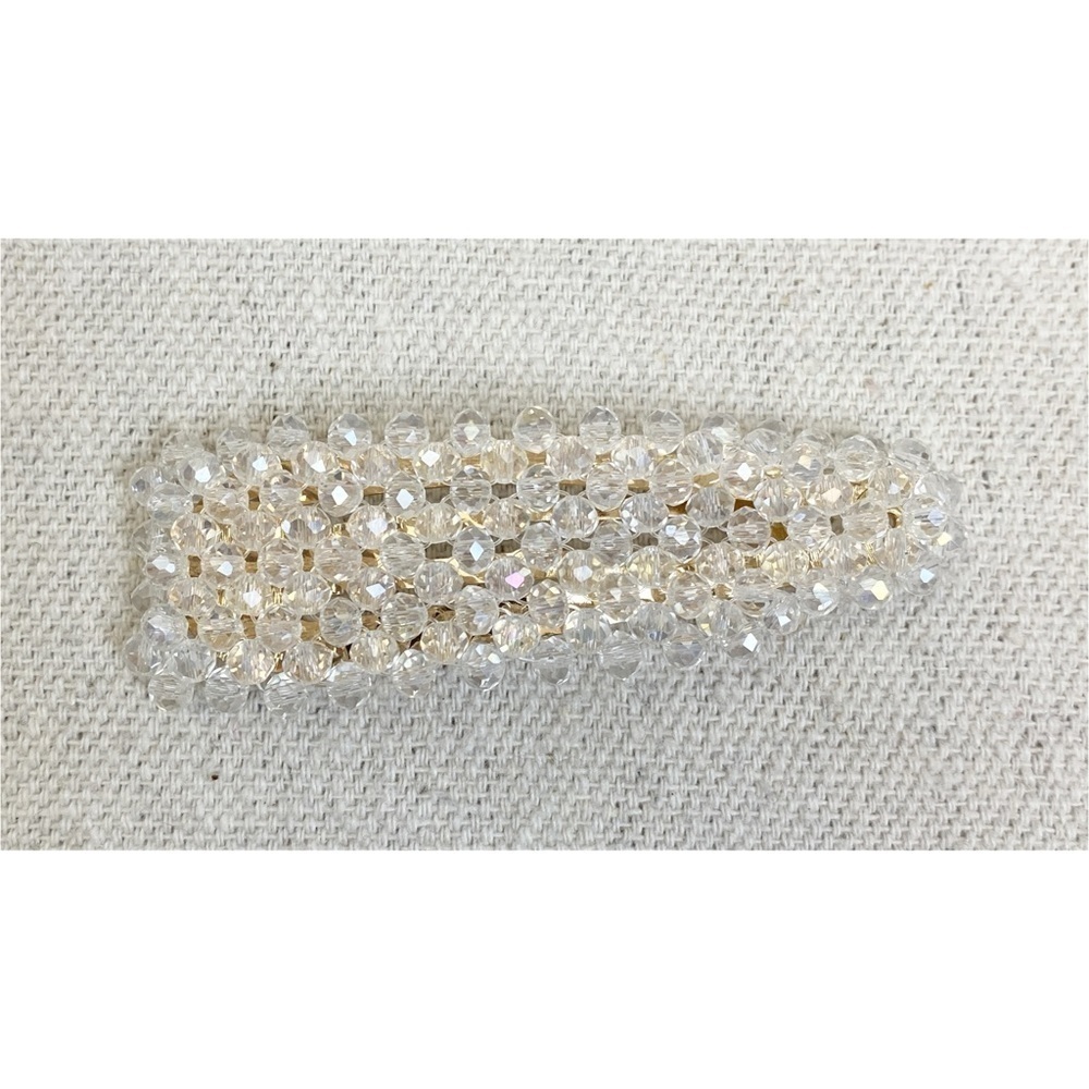 Crystal embellished large hair barrette